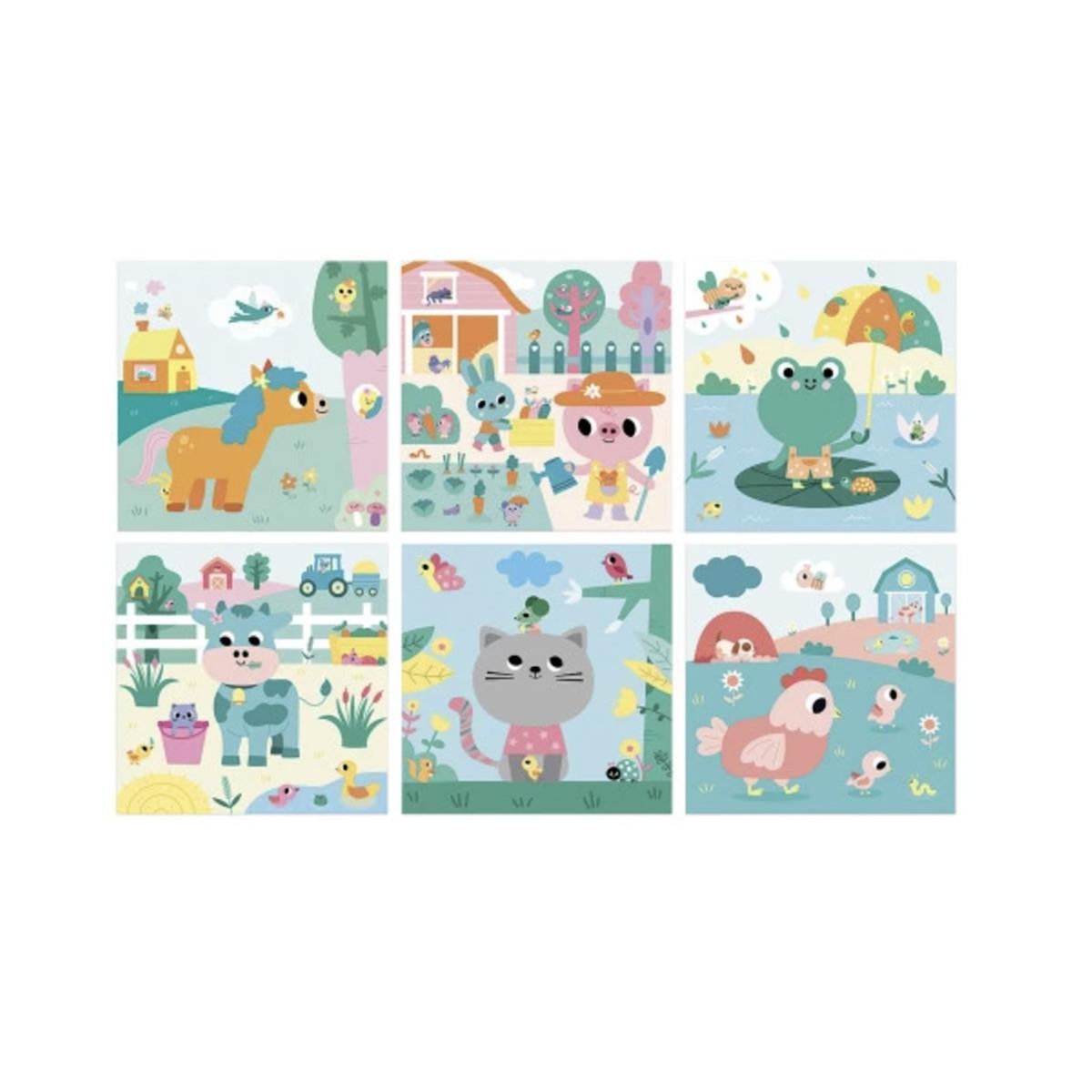 Juratoys-Janod Coloriage feutre magique la ferme -