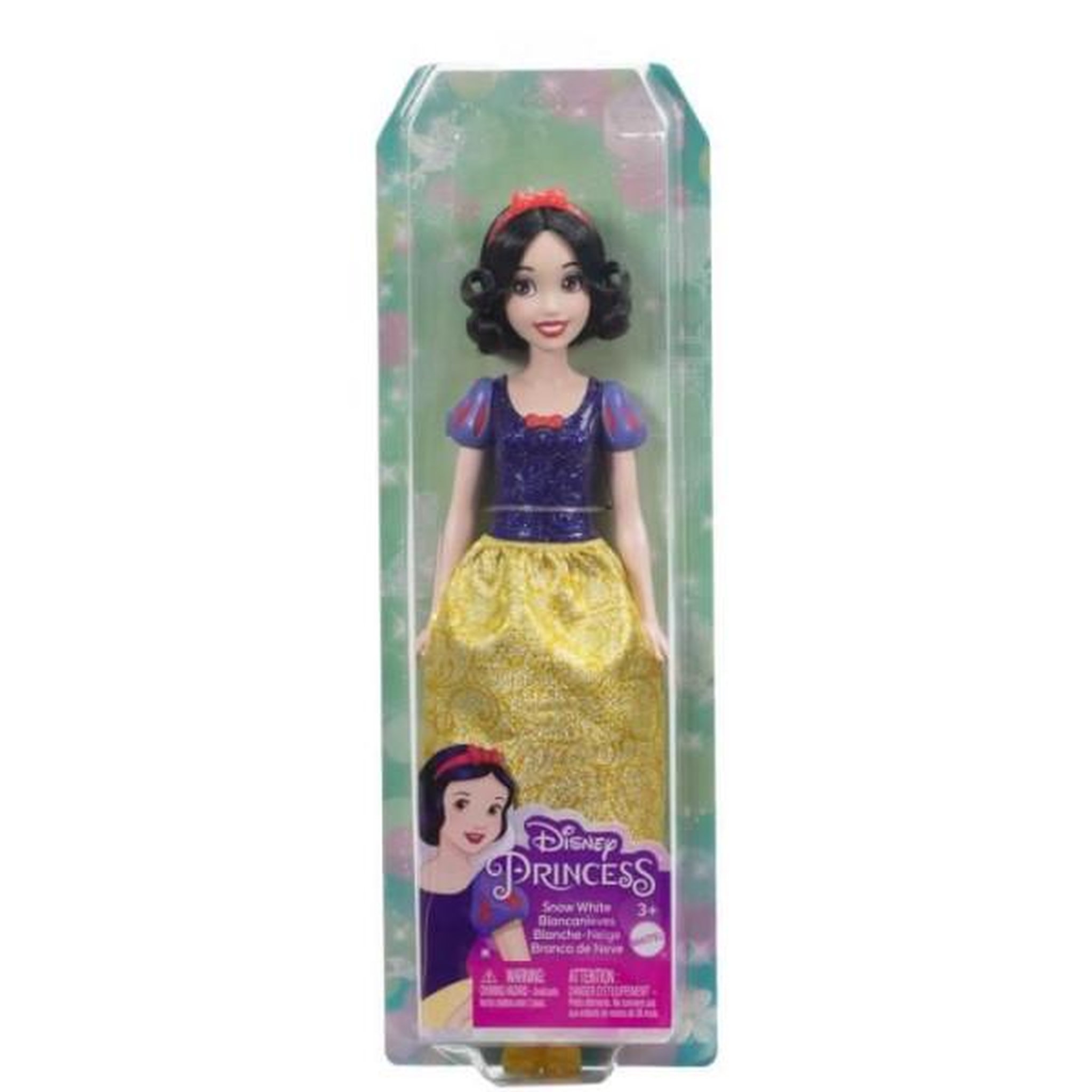 Voir la diapositive 2 : DISNEY PRINCESS Blanche-Neige Poupée 29 cm, Mattel Poupée Disney Princesses habillage, accessoires HLW08