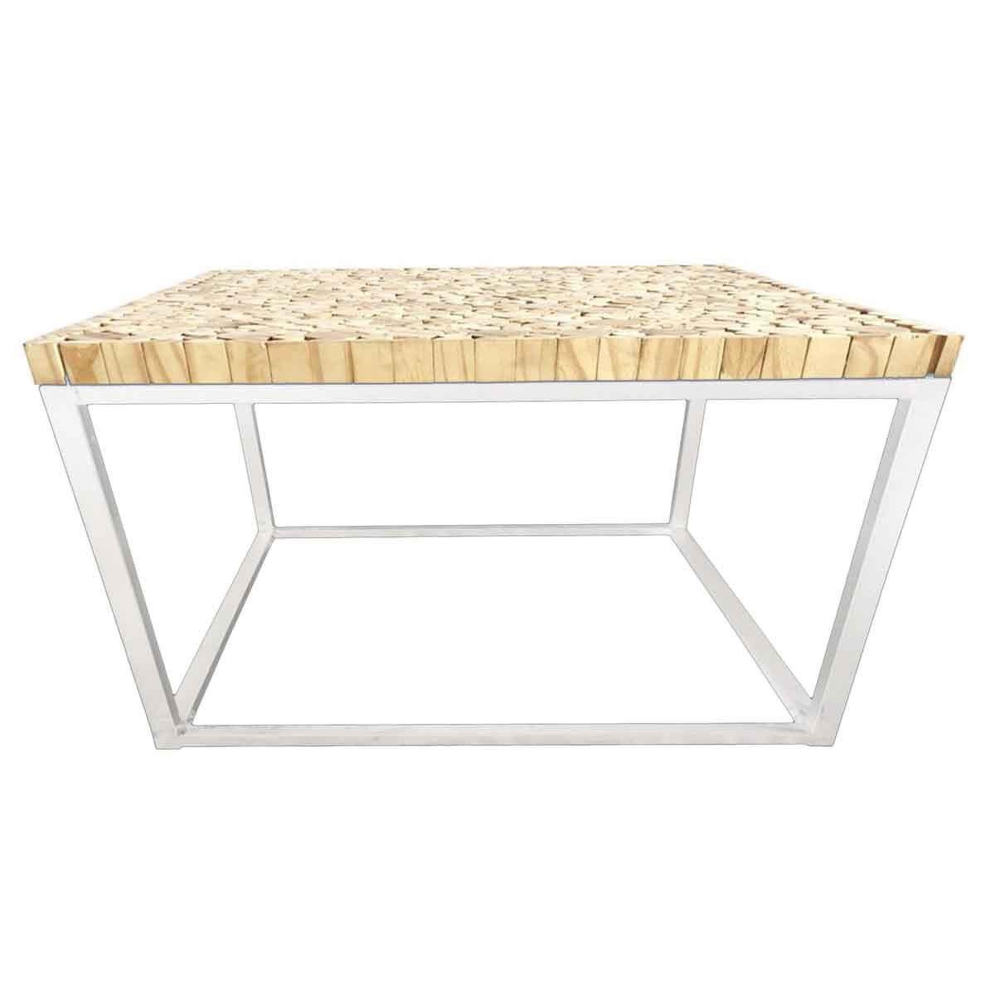 Voir la diapositive 3 : The Home Deco Factory Console en bois  rondin  84cm naturel