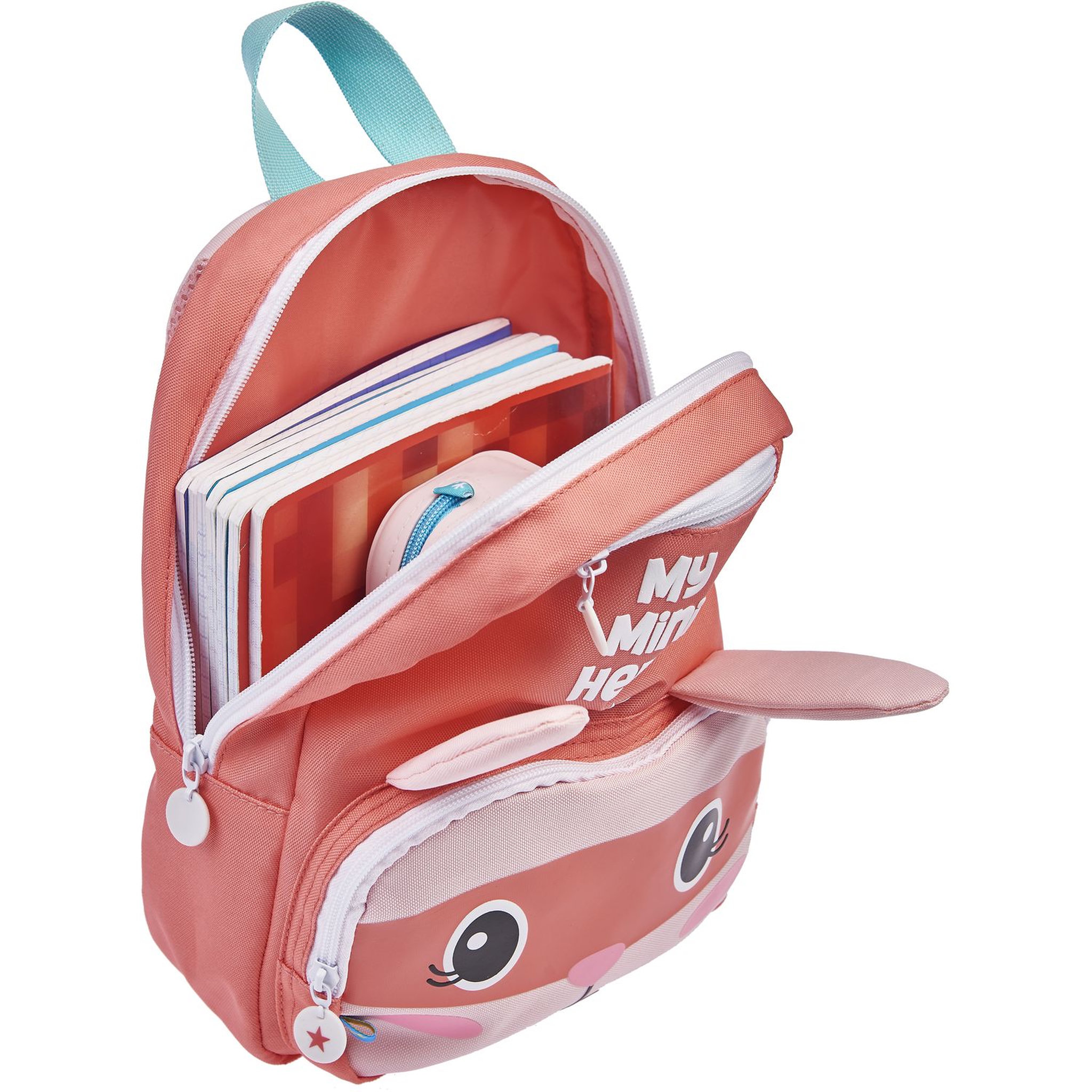 Voir la diapositive 5 : AUCHAN Sac maternelle cape rose lapin