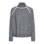 Pieces Pull /Blanc Femme Pieces Lola. Coloris disponibles : Gris