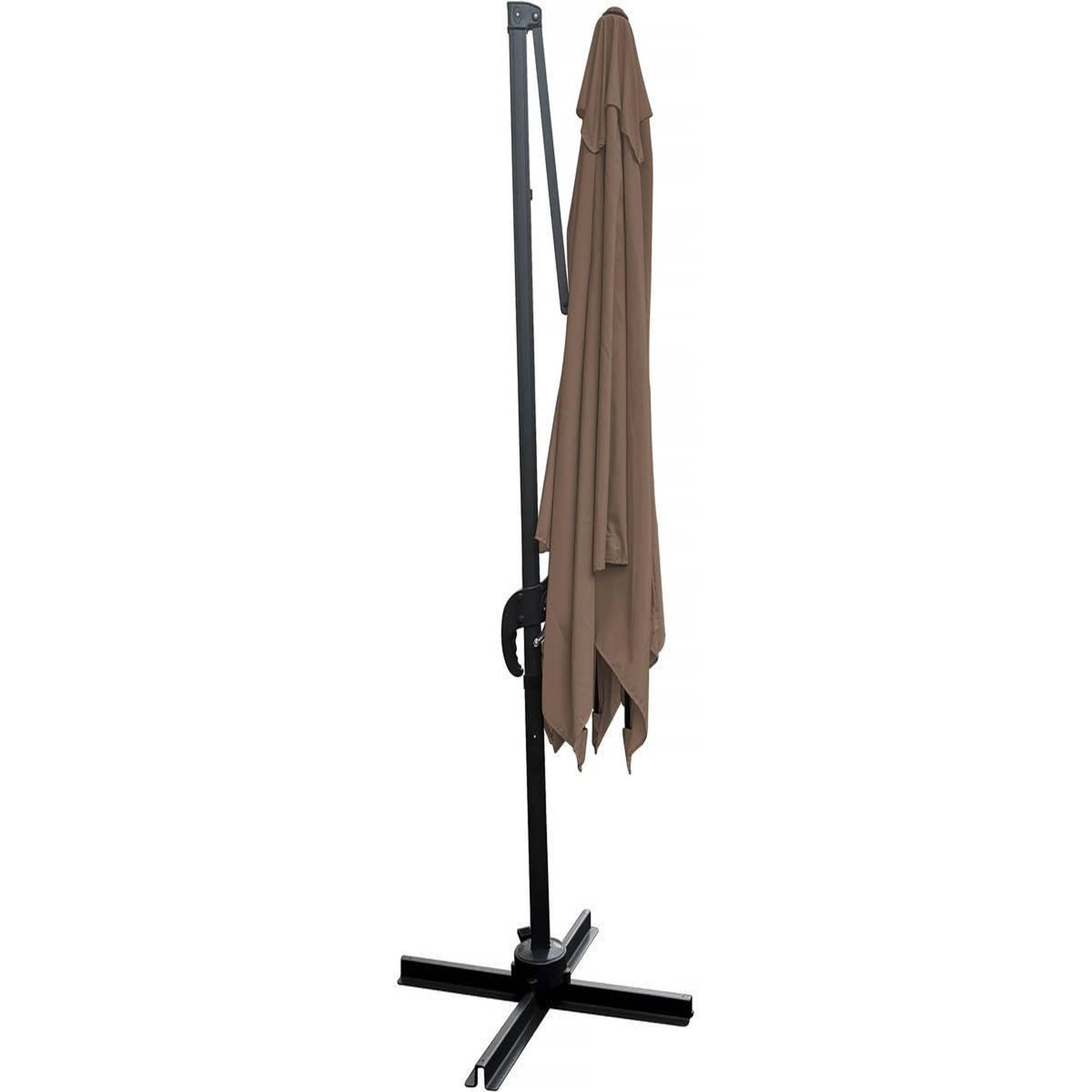 Voir la diapositive 3 : Habitat et Jardin Parasol jardin déporté  Soleil  - Carré - 2.5 x 2.5 m - Taupe