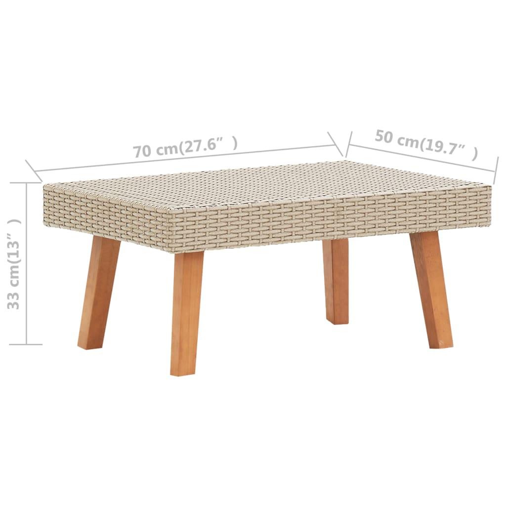 Voir la diapositive 6 : VIDAXL Salon de jardin 2 pcs avec coussins Resine tressee Beige