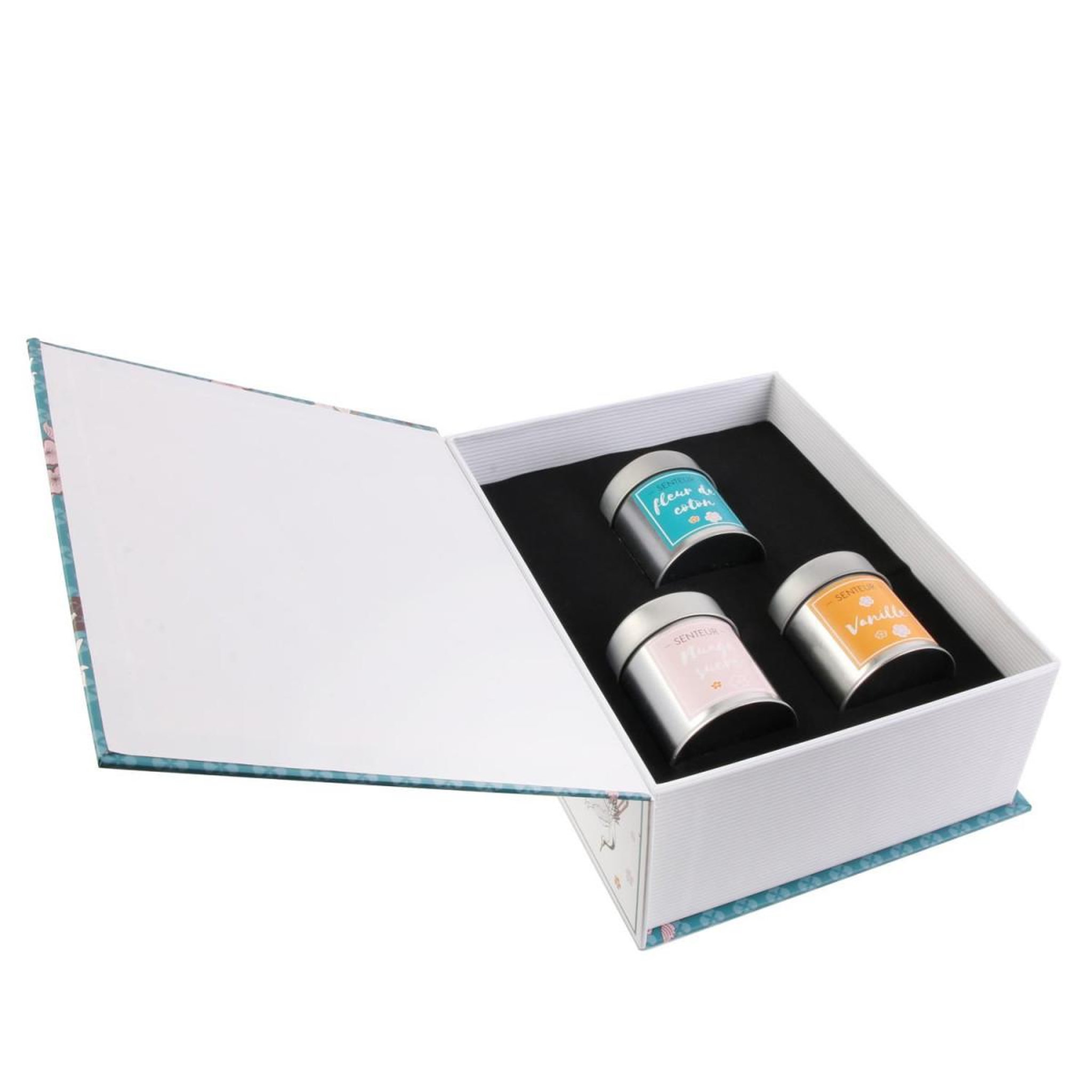 Voir la diapositive 3 : The Home Deco Factory Coffret 3 bougies parfumées  sweet  60g multicolore