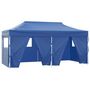 Voir la diapositive 2 : VIDAXL Tente de reception pliable avec 4 parois 3x6 m Acier Bleu