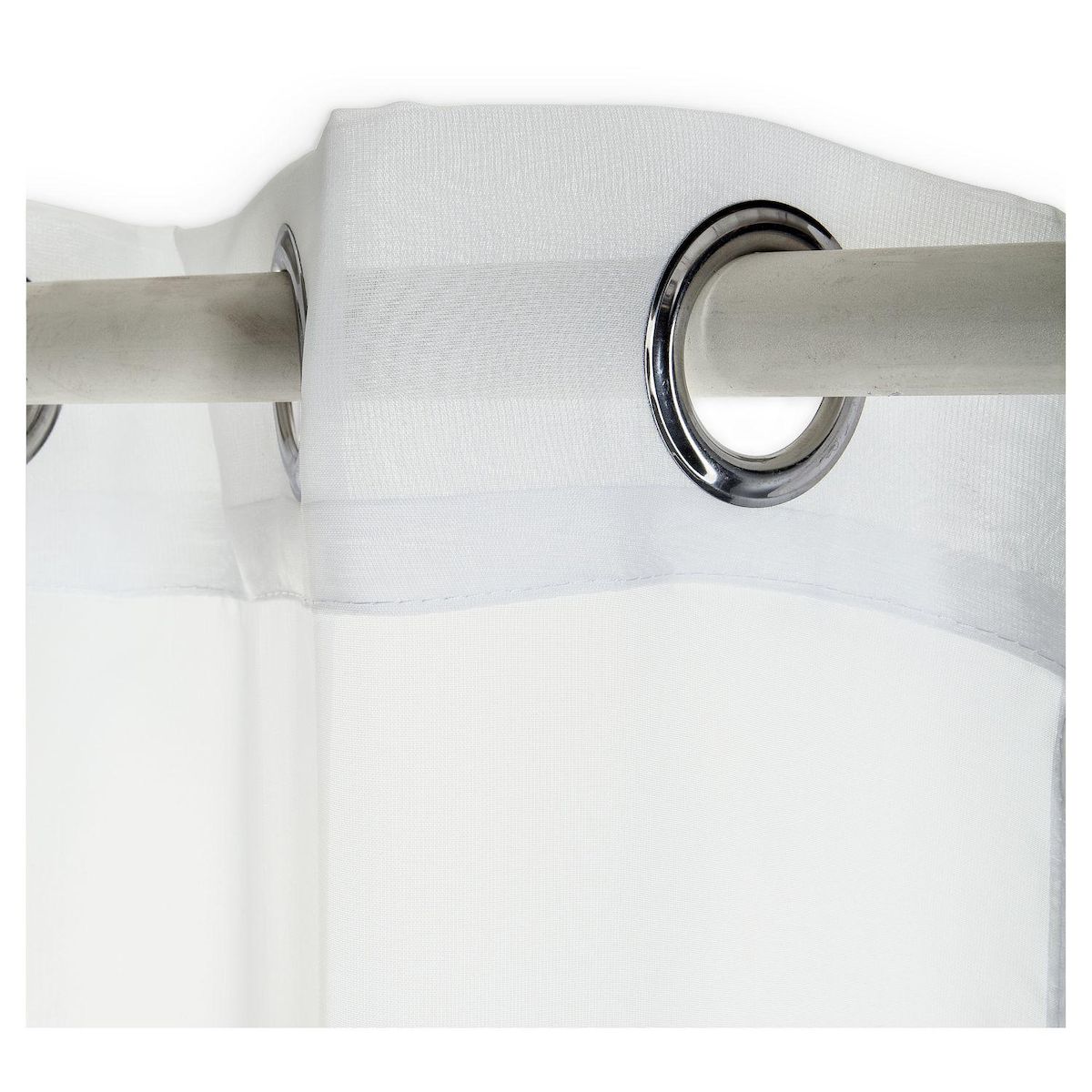 TODAY Voilage finition oeillets prêt à poser en polyester 135x240 cm