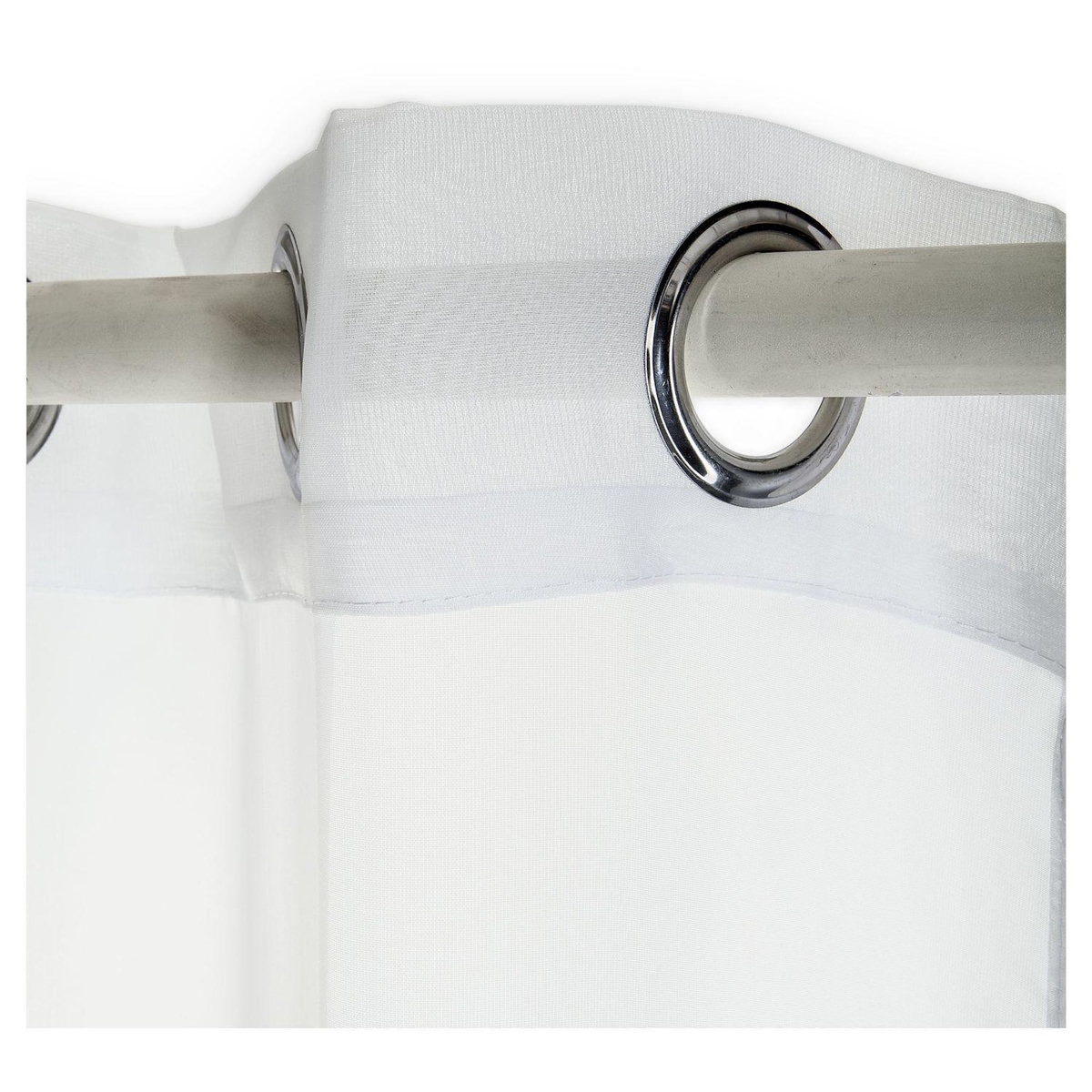TODAY Voilage finition oeillets prêt à poser en polyester 135x240 cm