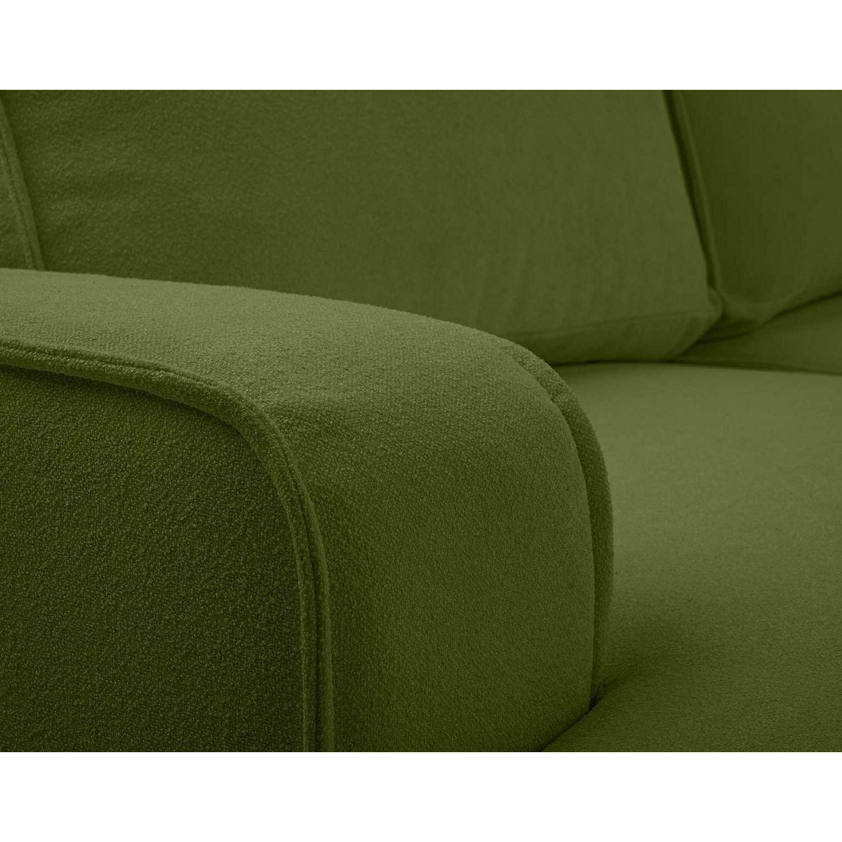 BEST MOBILIER Nessino - canapé d'angle gauche 4 places - convertible avec coffre - en tissu texturé