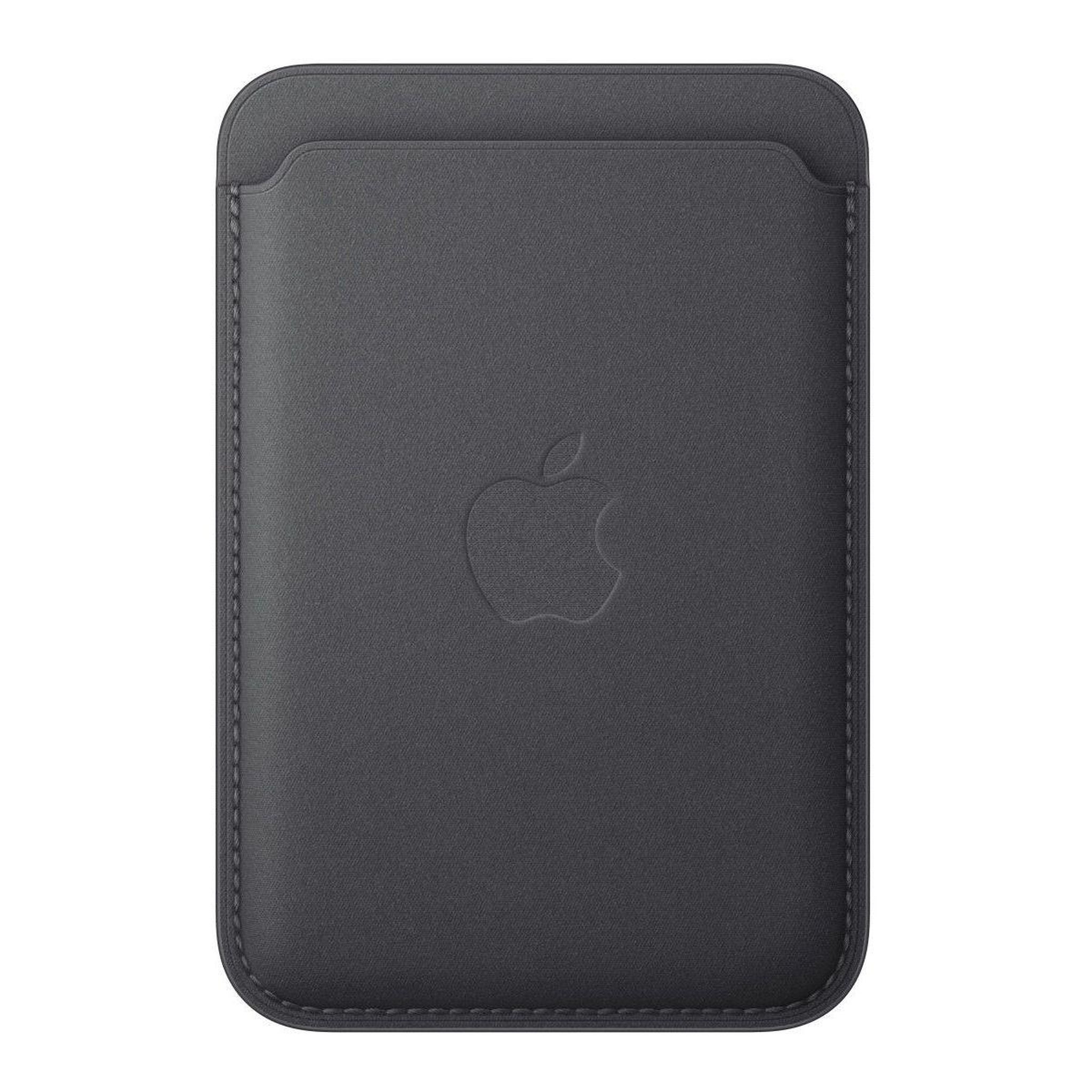 APPLE Porte-cartes MagSafe tissu fin Noir