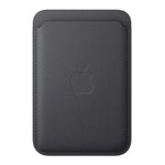 APPLE Porte-cartes MagSafe tissu fin Noir