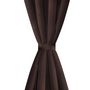 Voir la diapositive 3 : VIDAXL 2 pcs Rideau Blackout Occultant Brun avec Œillets en metal 135x245cm