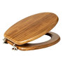 Voir la diapositive 2 : FIVE Abattant WC en bois  Acacia  46cm Naturel