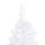 VIDAXL Sapin de Noël artificiel d'angle Blanc 240 cm PVC