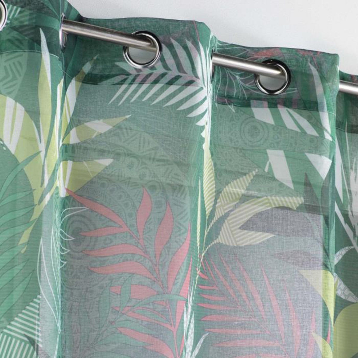 Paris Prix Rideau Voilage à Œillets  Assana  140x240cm Kaki