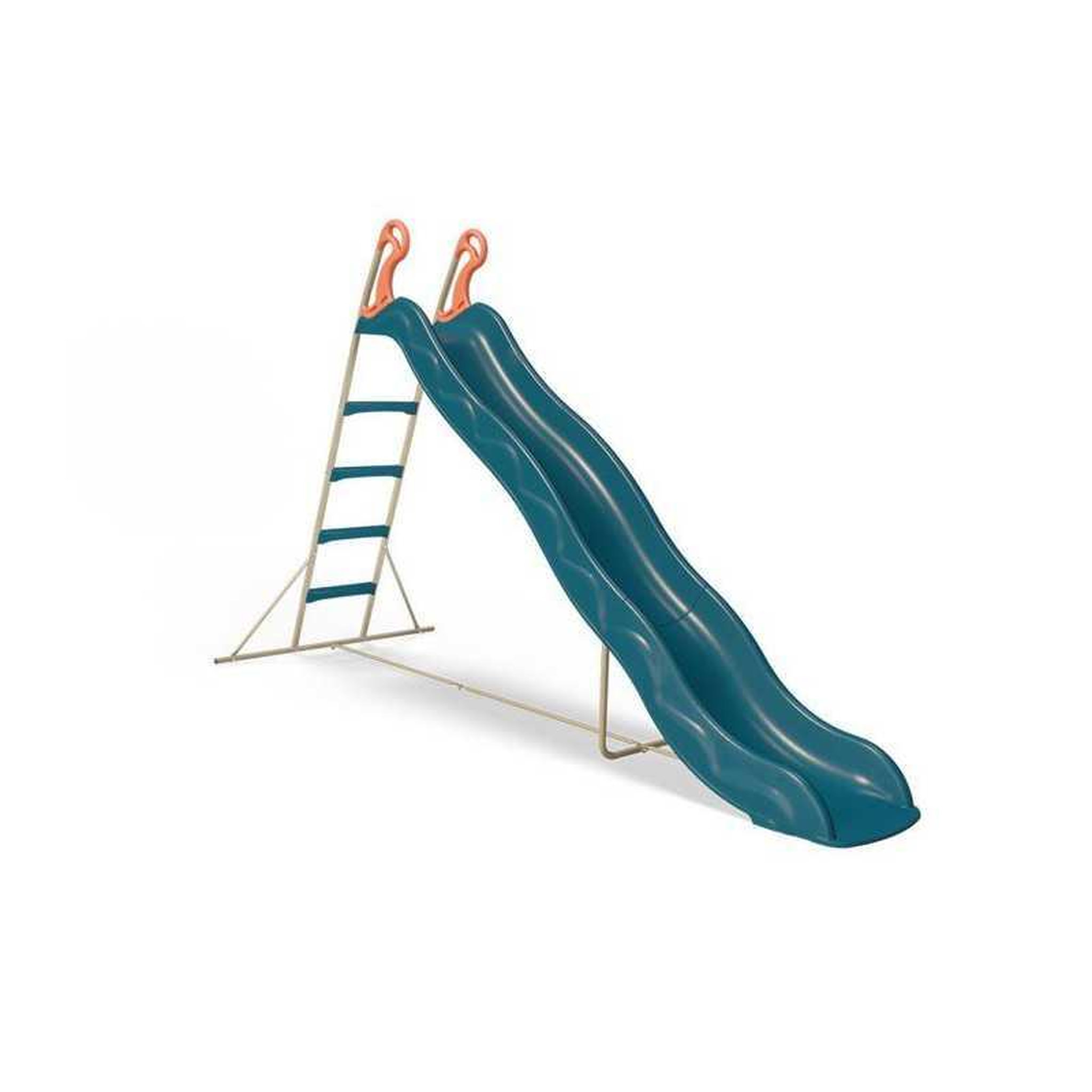 Trigano Toboggan extérieur aleo by trigano actou bleu 3 m avec structure métallique, dès 3 ans