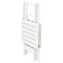 Voir la diapositive 4 : VIDAXL Table pliable de jardin Blanc 79x72x70 cm Plastique