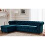 Voir la diapositive 1 : LISA DESIGN William - canapé chesterfield d'angle gauche - 4 places - en velours