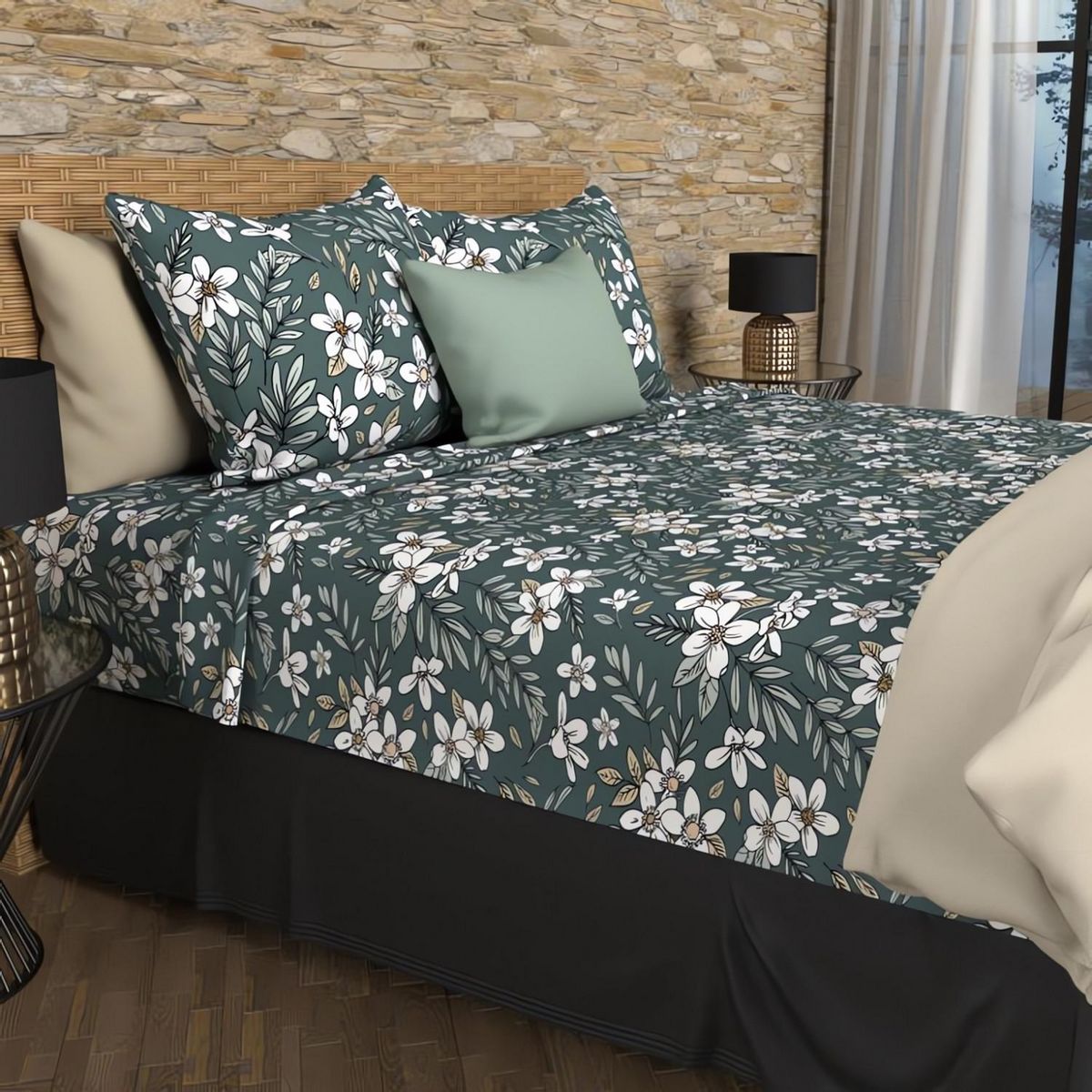 SOLEIL D'OCRE Parure de draps coton 57 fils MANON, par Soleil d'ocre