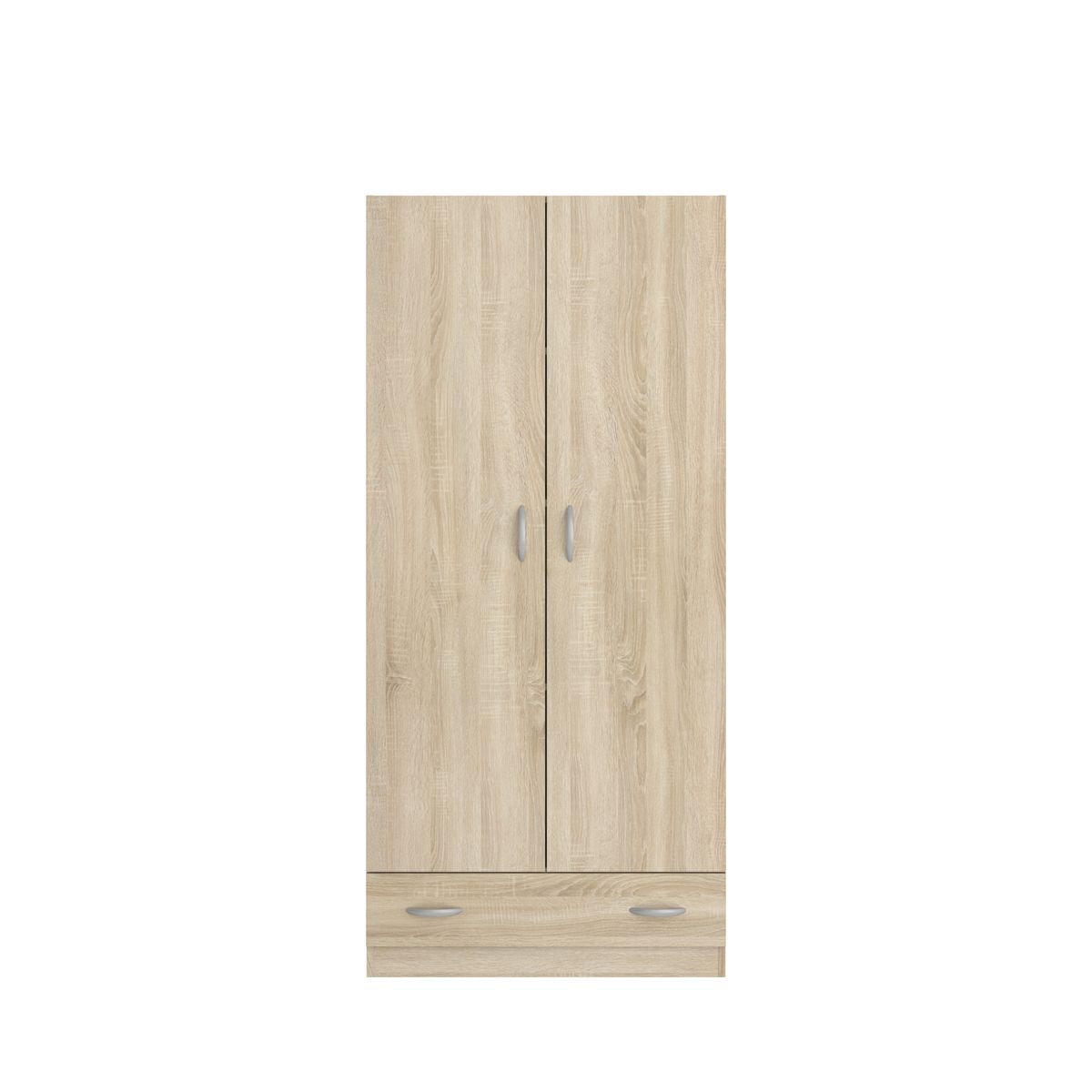 Armoire 2 portes 1 tiroir L78cm HOUSTON