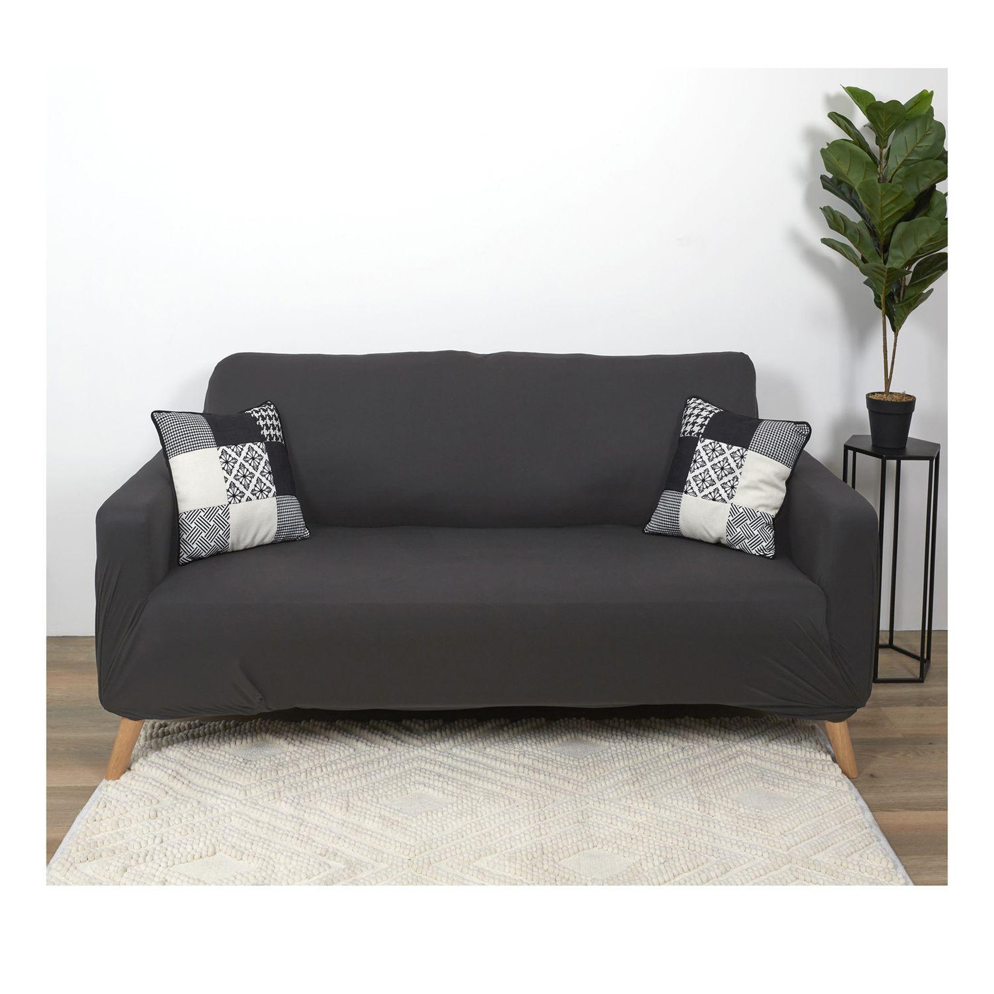 Voir la diapositive 2 : The Home Deco Factory Housse extensible pour canapé 2 places