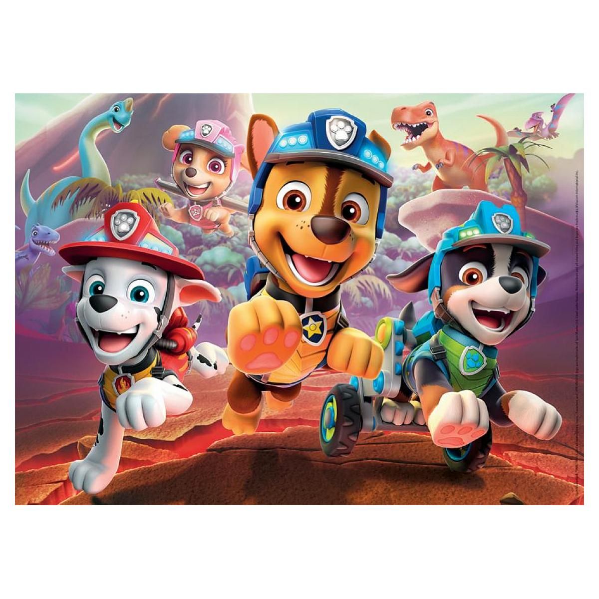 Nathan Puzzle 60 p - la Pat'Patrouille a la rescousse des dinosaures