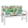 Voir la diapositive 4 : VIDAXL Coussins de banc de jardin lot de 2 multicolore 120x50x7 cm