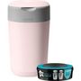 Voir la diapositive 1 : TOMMEE TIPPEE Tommee Tippee Poubelle a Couches Twist & Click Protection Anti-Odeurs, Inclut 1x Cassette avec Film Multicouche Antibactérien -
