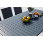 Voir la diapositive 5 : CONCEPT USINE Table de jardin extensible et 10 chaises alu-toile PVC blanc AREZZO