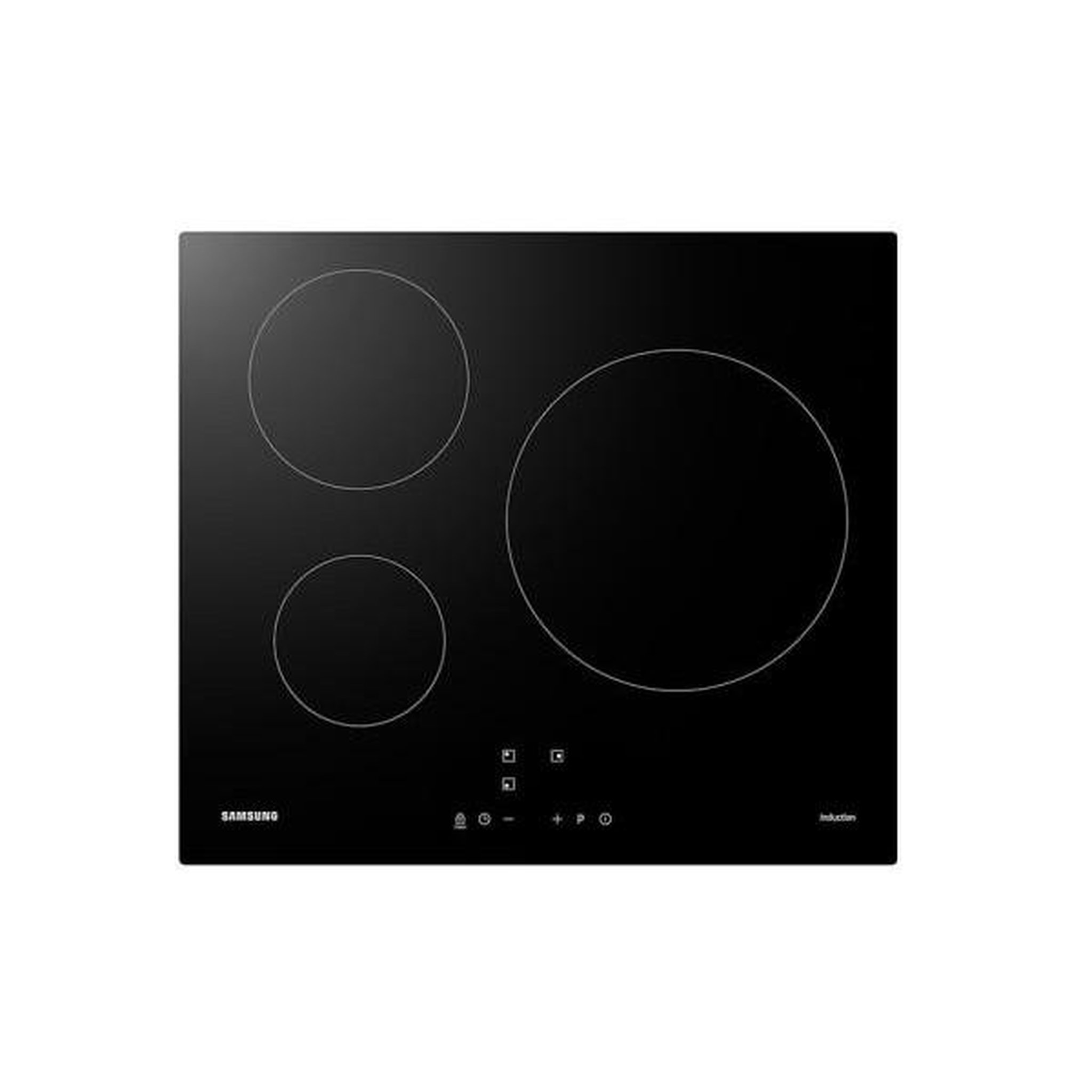 Voir la diapositive 2 : Samsung Plaque de cuisson induction - samsung - 3 zones - l59 x p57 cm - nz63m3nm1bb/ur - 7200 w - revetement verre - noir