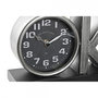 Voir la diapositive 3 : AAAAA Horloge de table DKD Home Decor 23 x 8 x 15 cm Argenté Noir Fer (2 Unités)
