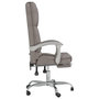 Voir la diapositive 4 : VIDAXL Fauteuil de massage inclinable de bureau Taupe Tissu