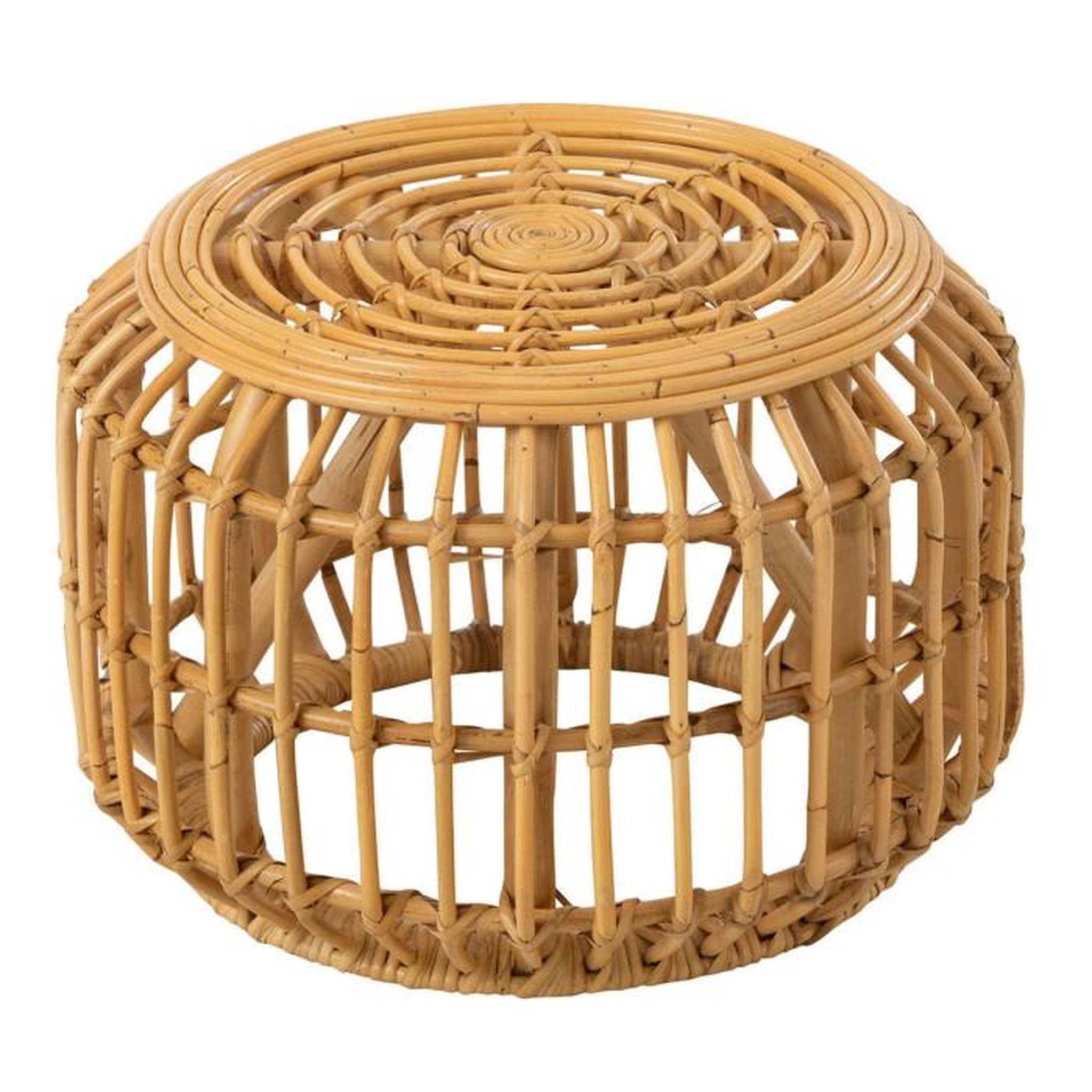 Voir la diapositive 1 : Paris Prix Table Basse Design en Rotin  Harry  45cm Naturel