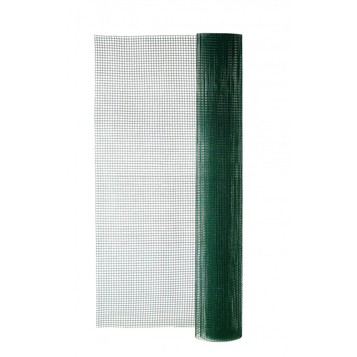 CENTRALE BRICO Grillage pour animaux soudé vert, H.1.5 x L.5 m, maille H.12 x l.12.7 mm