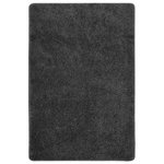 VIDAXL Tapis shaggy antiderapant Gris 140x200 cm