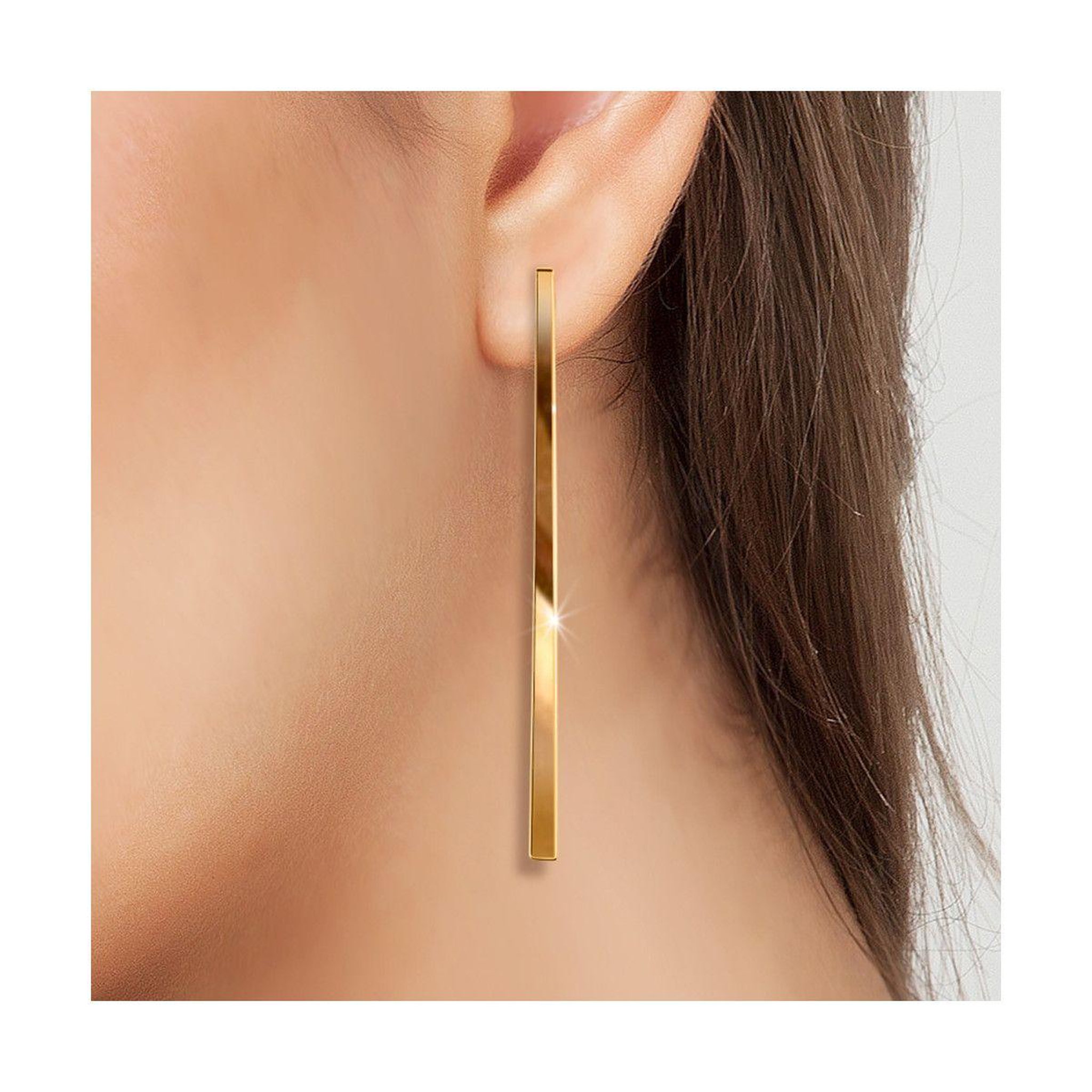 Voir la diapositive 2 : SC BOHEME Boucles d'oreilles en acier par SC Bohème