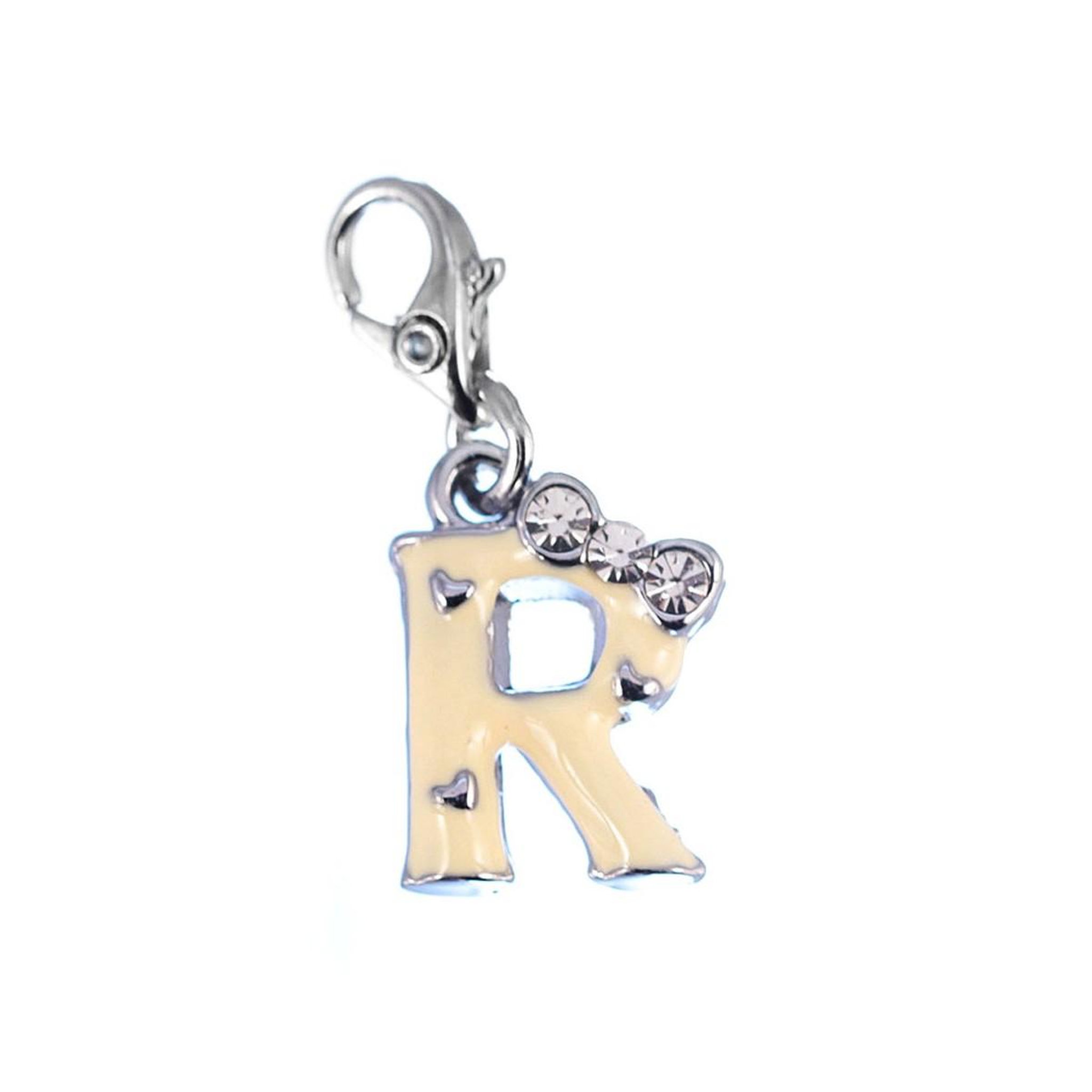 SC CRYSTAL Charm Lettre R jaune SC Crystal