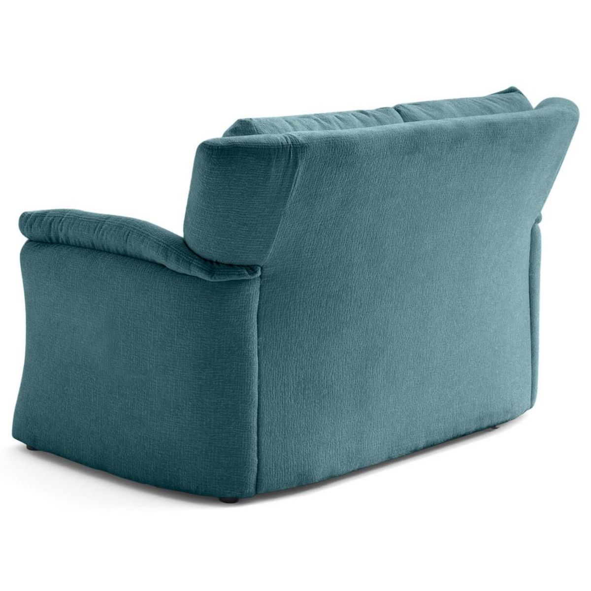 LISA DESIGN Bastille - canapé droit 2 places en tissu velours relief