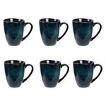 Paris Prix Lot de 6 Mugs  Au Grès du Temps  12cm Bleu