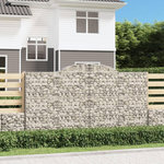 VIDAXL Paniers a gabions arques 6 pcs 300x50x160/180 cm fer galvanise