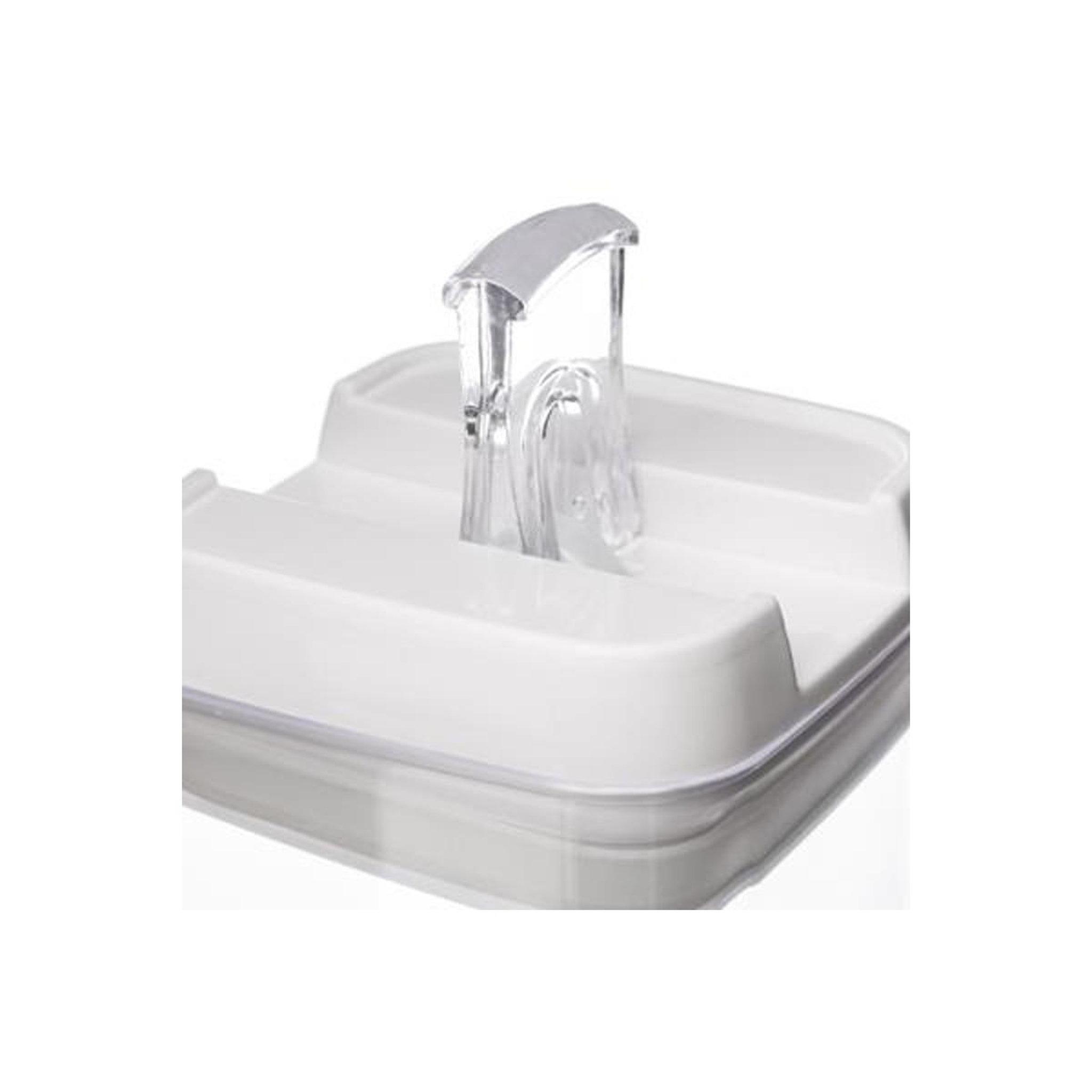 Voir la diapositive 3 : FIVE Bocal en plastique carré  oslo  1,7l transparent