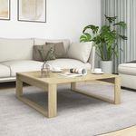 VIDAXL Table basse Chene sonoma 100x100x35 cm Bois d'ingenierie
