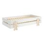 Voir la diapositive 2 : Paris Prix Lit Enfant en Bois  Modulo Puzzle III  90x200cm Blanc