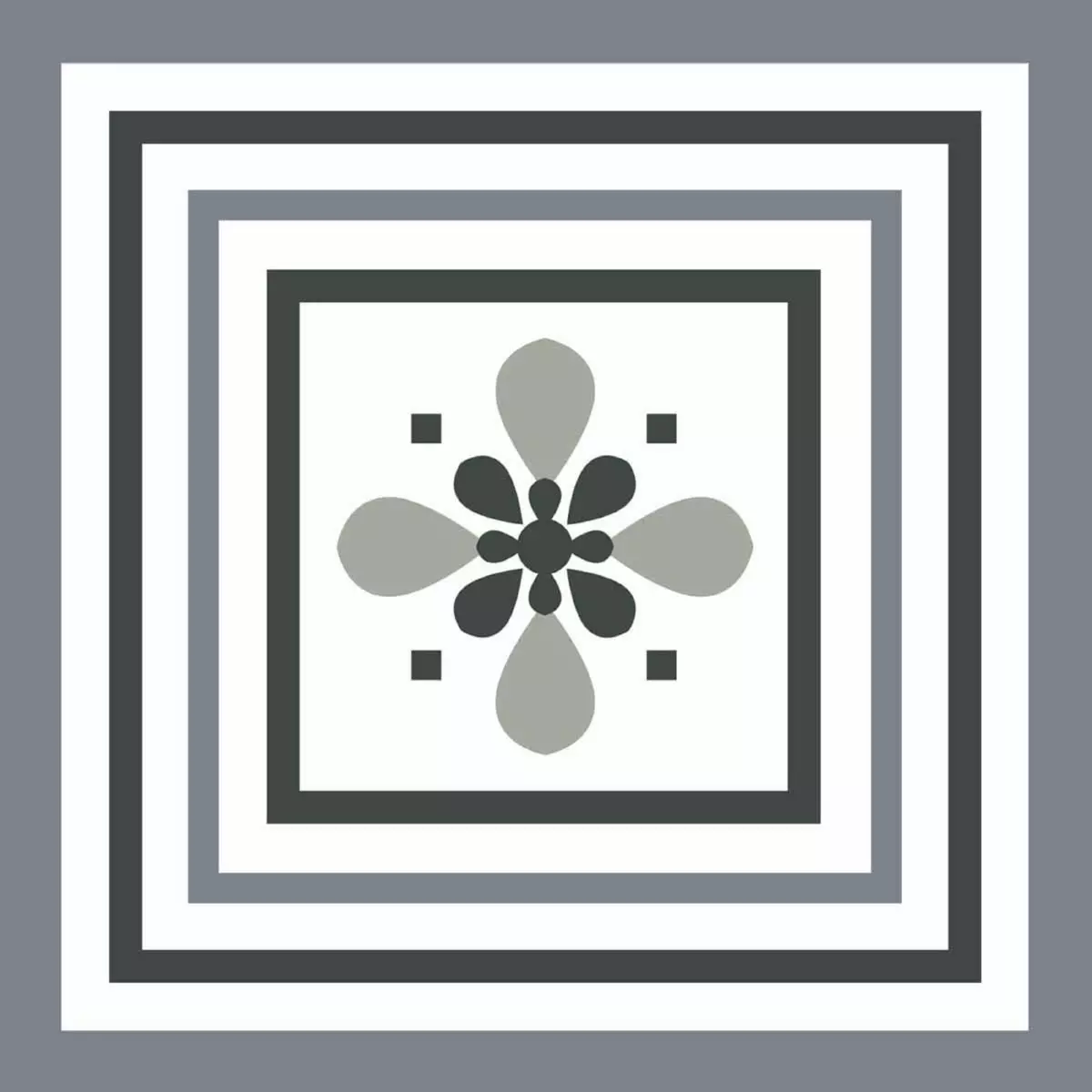  Stickers carrelage 15 x 15 cm - Fleur de Lys Graphique