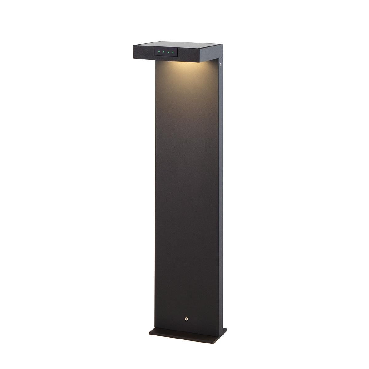 Lumisky Borne solaire ALA Noir Aluminium H65cm