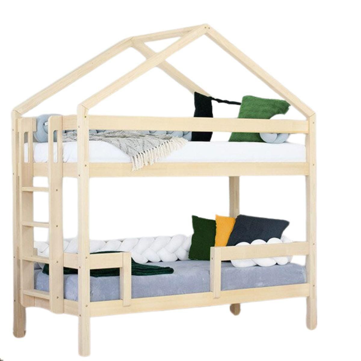 BENLEMI Lit cabane superposé KILI Verni 227cm