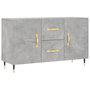Voir la diapositive 2 : VIDAXL Buffet gris beton 100x36x60 cm bois d'ingenierie