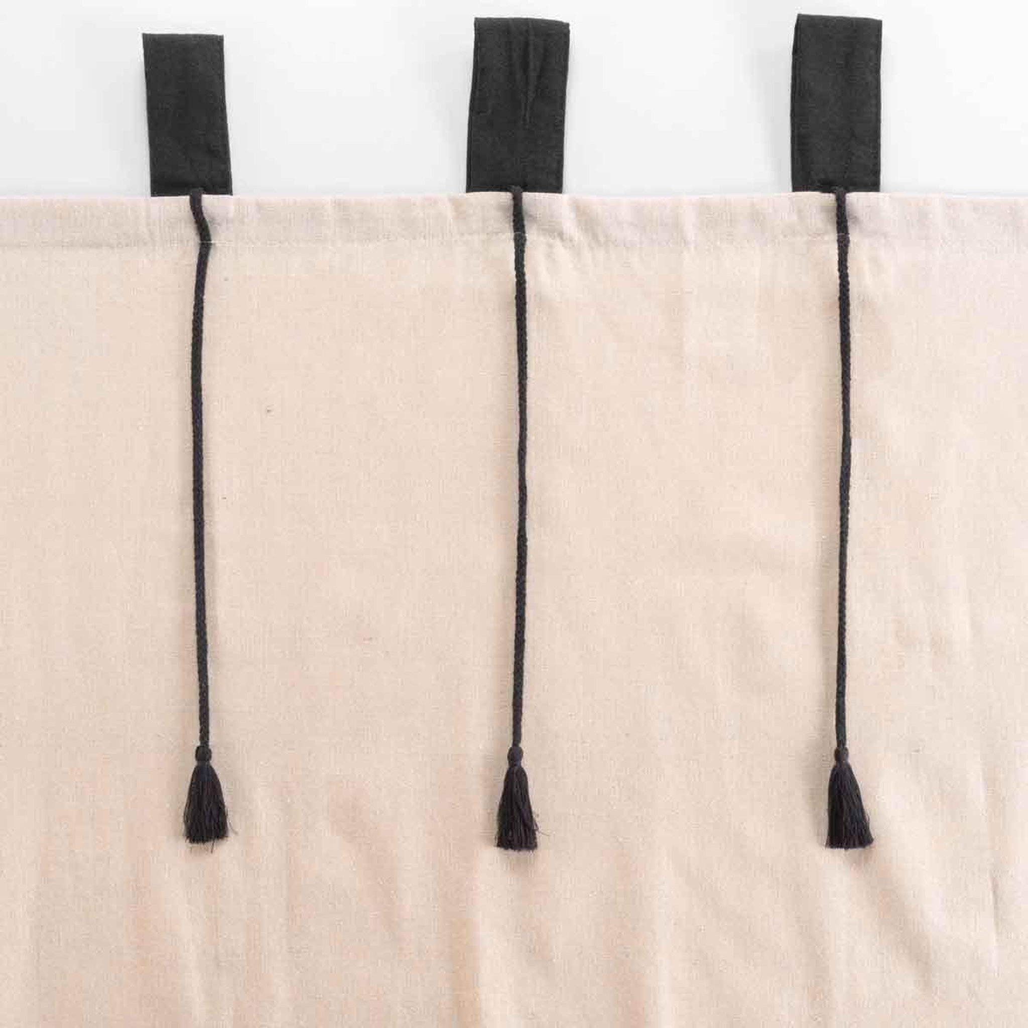 Voir la diapositive 3 : Douceur d'Intérieur Rideau à passants  filine  140x240cm naturel