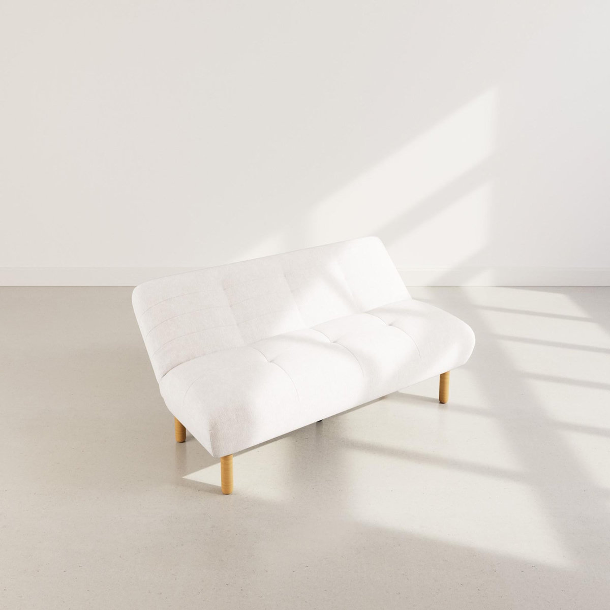 BEST MOBILIER Soan - banquette 2 places convertible clic-clac en velours texturé