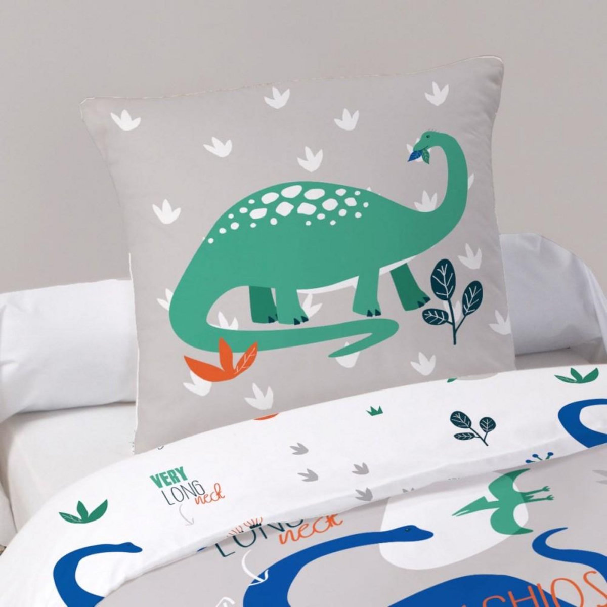 Dourev Housse de couette 140x200 BRACHIO + taie 100% coton 52 fils