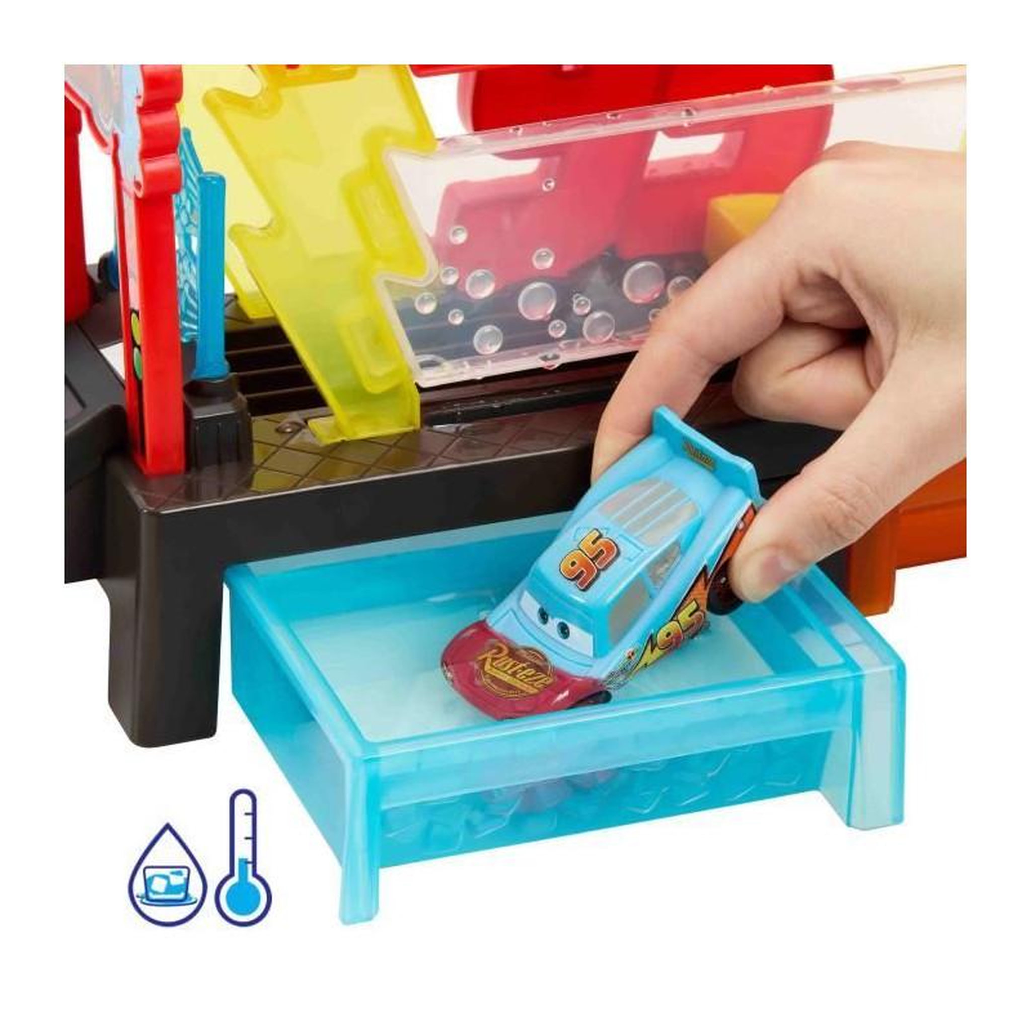 Voir la diapositive 2 : Hot Wheels STATION DE LAVAGE COLOR CHANGE